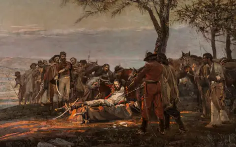 La muerte de Güemes (Óleo del pintor Antonio Alice, realizado en 1910))