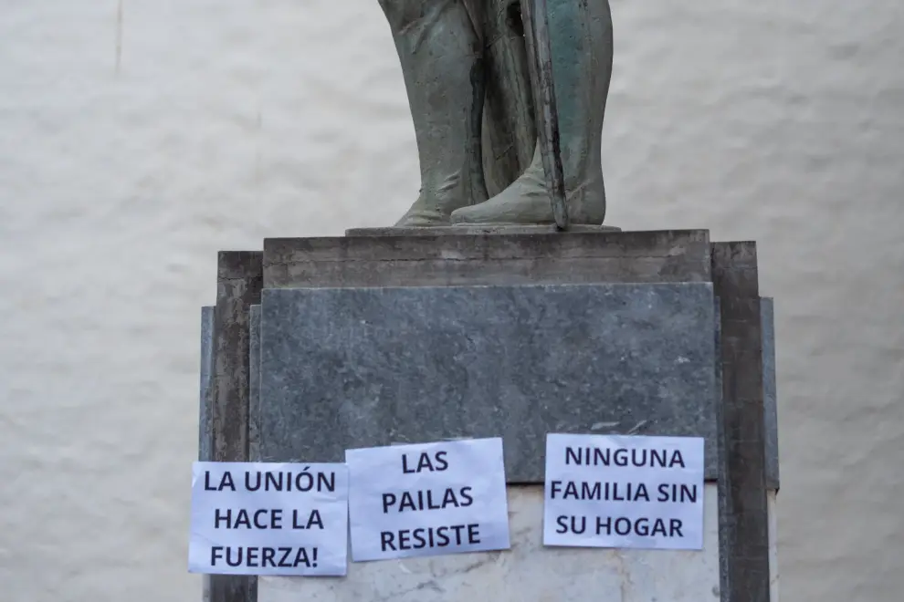 Manifestación por el desalojo en las pailas Cachi