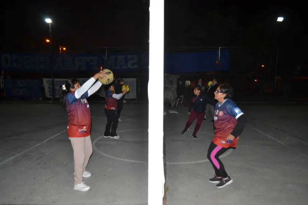 San Francisco Newcom entrenando con poca iluminación pero con muchas ganas de progresar