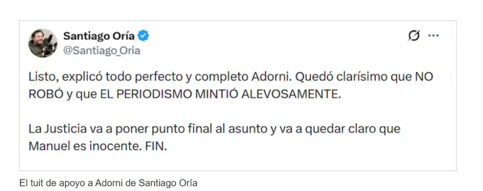X de Santiago Oría