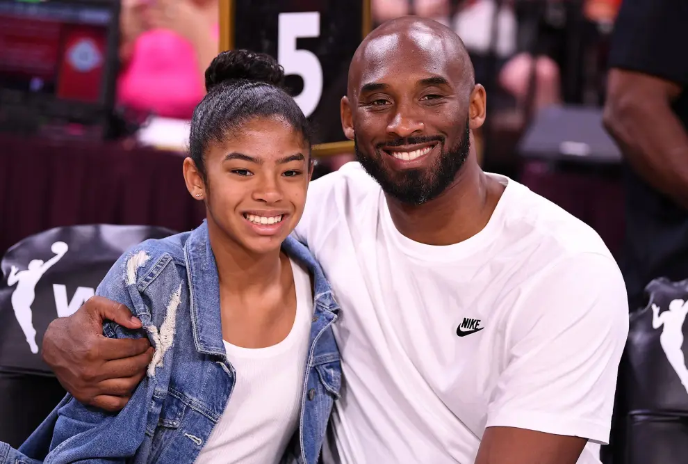 Kobe Bryant y su hija.