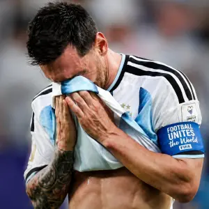 Messi contó por qué se emocionó en la goleada de la Selección contra Argelia