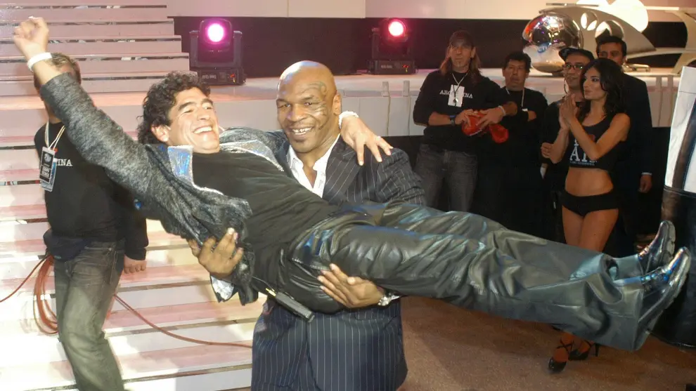 Mike Tyson y Diego Maradona
