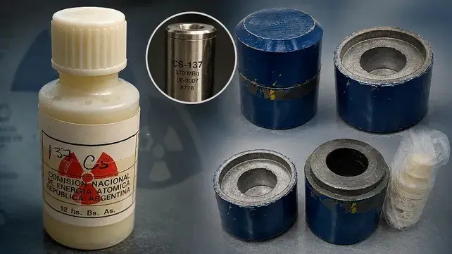 La cápsula de cesio-137 utilizada para calibrar equipos de medicina nuclear 