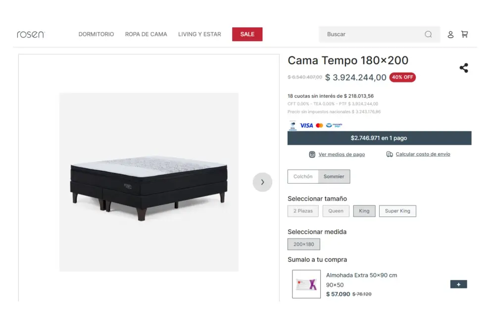 Cama ROSEN 