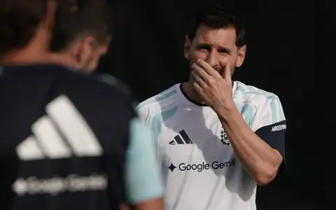 Messi entrenando