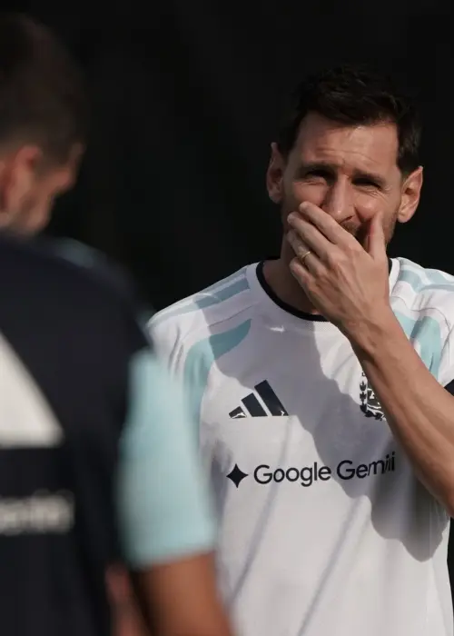 Messi entrenando