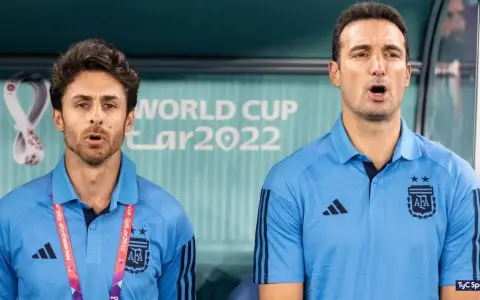 Pablo Aimar y Lionel Scaloni