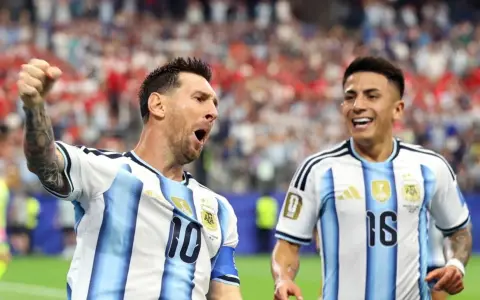 El desahogo de Messi tras poner el 1a 0 en Dallas