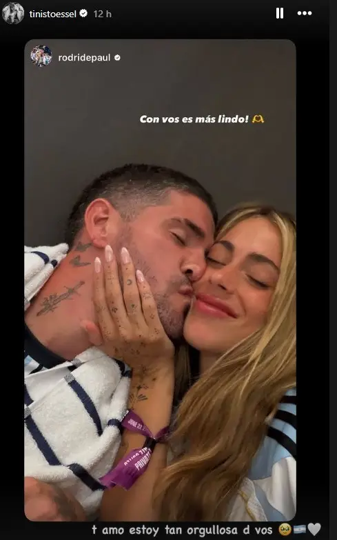 Tini Stoessel y Rodrigo de Paul más enamorados que nunca