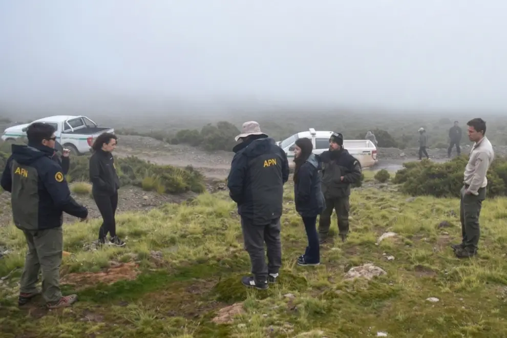 Guardaparques en zona de la cuesta del obispo