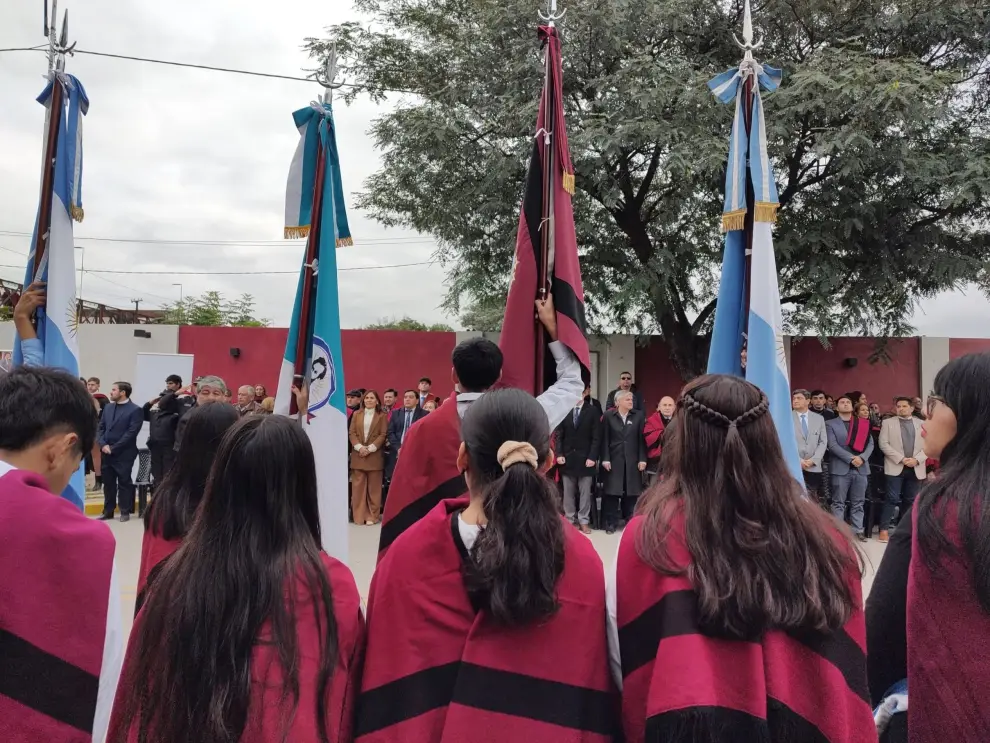 Alumnos del colegio Libertad Latinoamericana de Güemes (Foto: Redes)