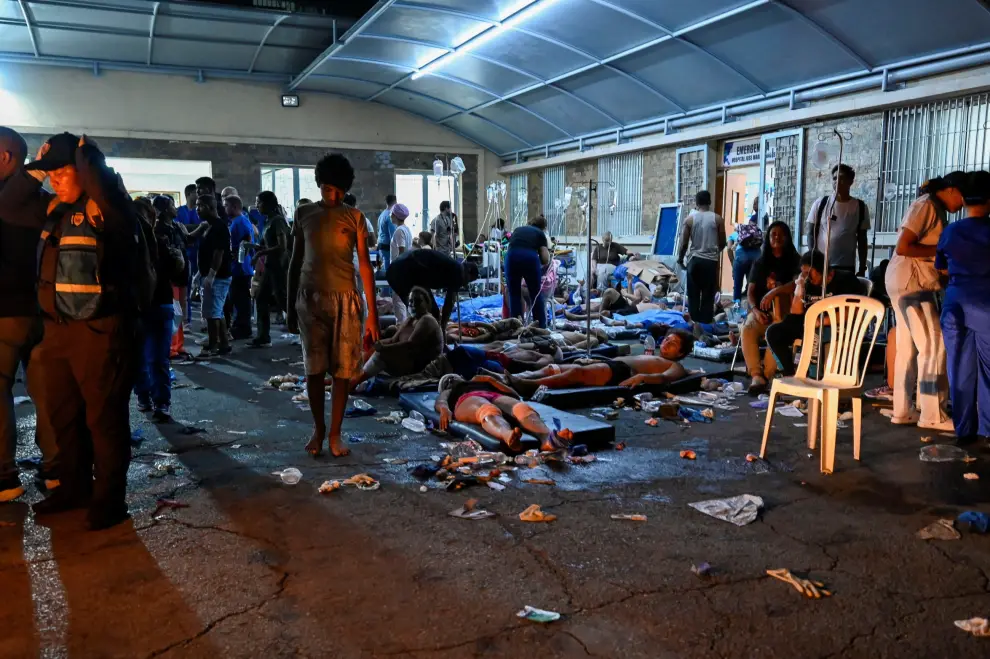 El hospital de La Guaira tras los terremotos.