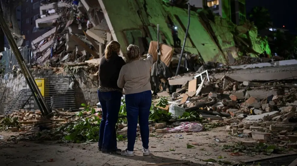 Edificios completos quedaron destruidos tras el terremoto en Venezuela.