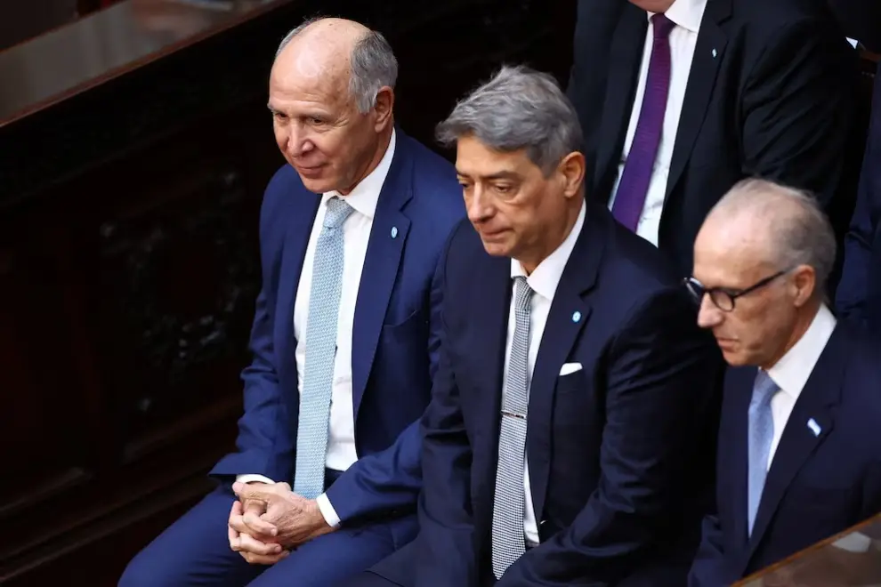 Ricardo Lorenzetti, Horacio Rosatti y Carlos Rosenkrantz/REUTERS/Agustin Marcarian.