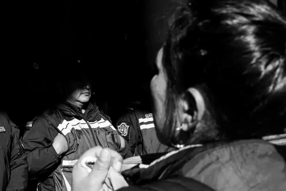 Manifestación de comunidades indigenas en la legislatura