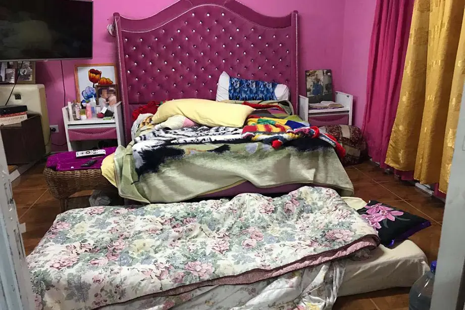 Una de las habitaciones del templo.