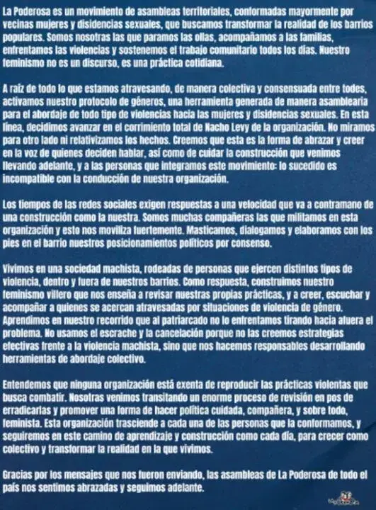 Comunicado de la Garganta Poderosa