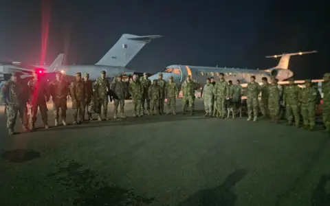 La delegación argentina de brigadistas que llegó a Venezuela.