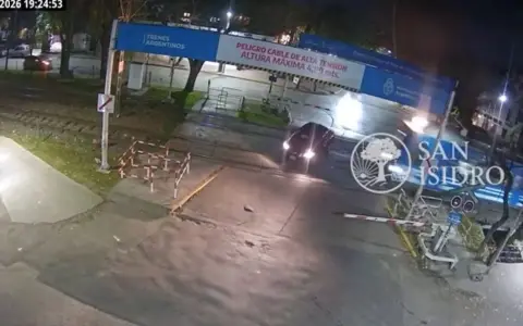 El momento exacto del accidente de Ernestina.