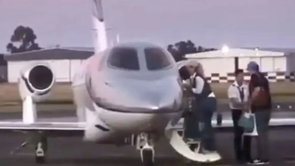 El vuelo privado a Punta del Este del escándalo.