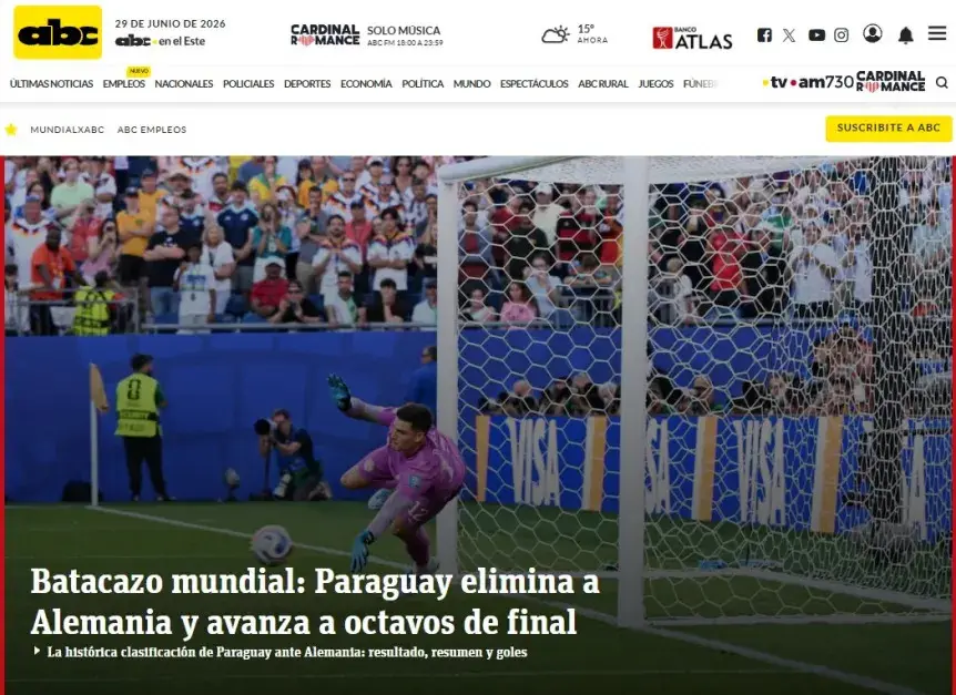 Euforia en los medios de Paraguay