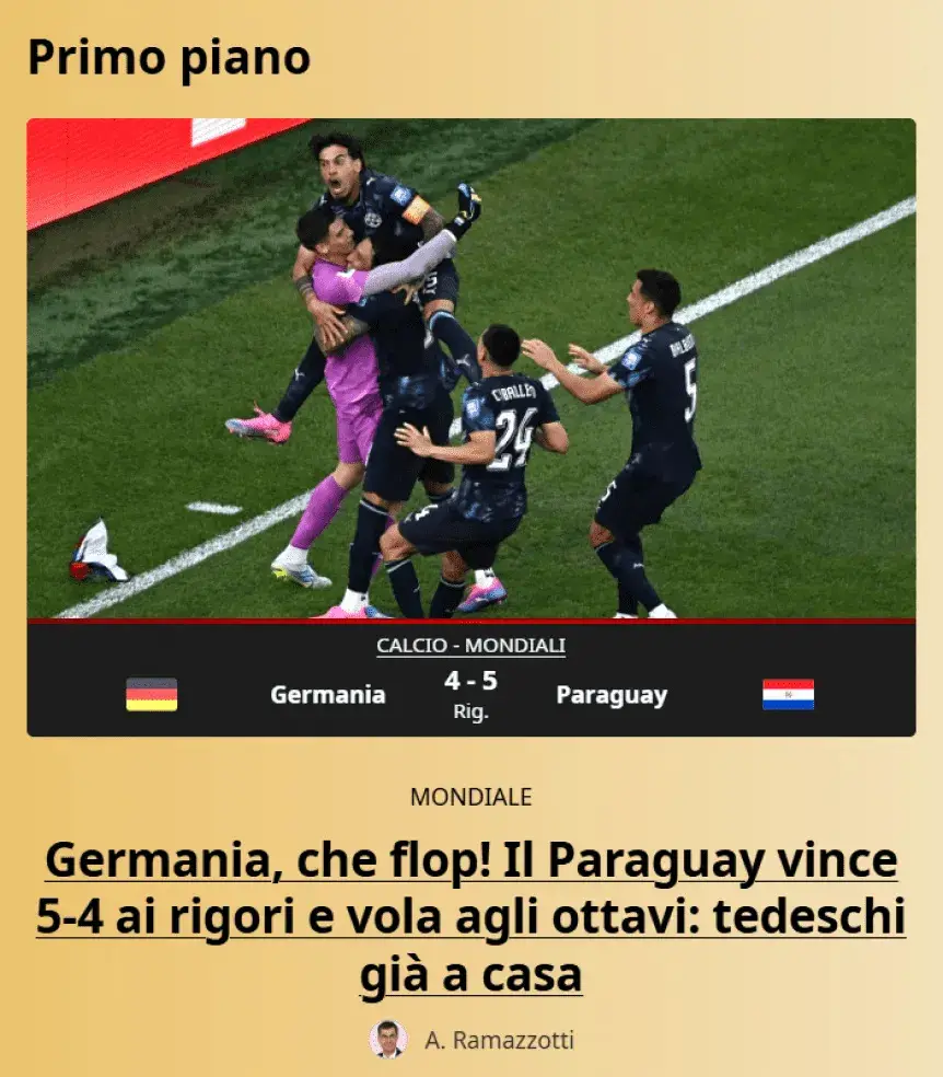 Repercusiones, también en Italia.