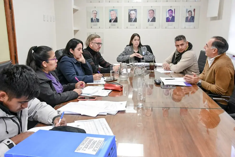 Claudio Mohr con concejales