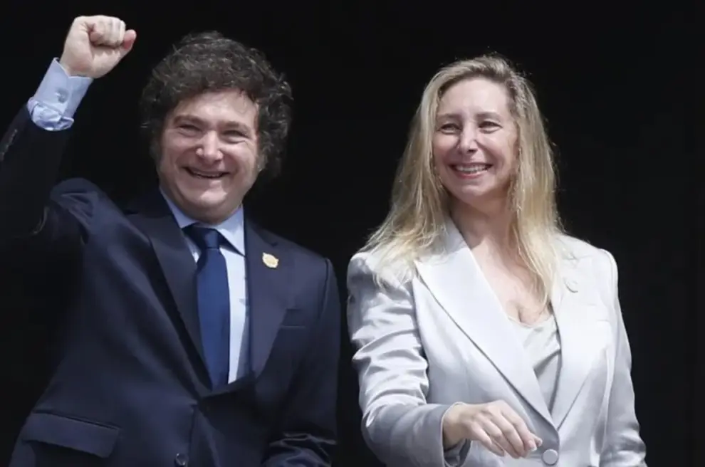 Javier Milei y Karina Milei