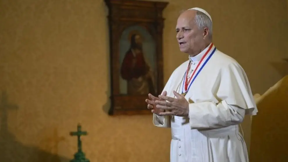 El Papa León XIV aceptó una condecoración de Estados Unidos y lo invitó a renovar sus ideales fundacionales