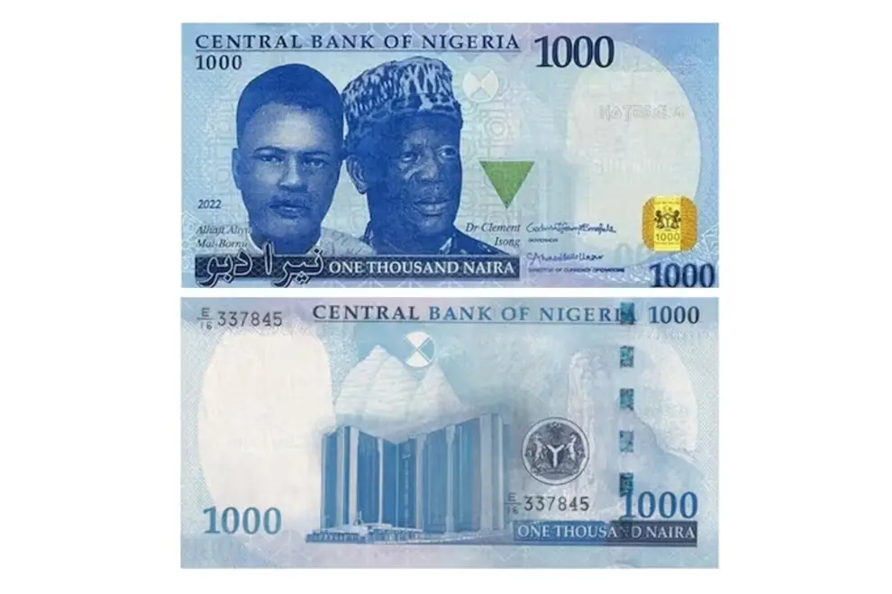 Los nuevos billetes de Nigeria que imprimirá la Casa de la Moneda.