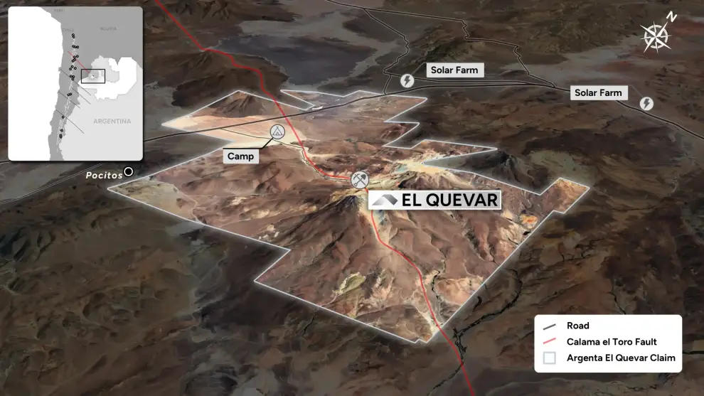 El Quevar, el proyecto sobre un yacimiento argentífero salteño.