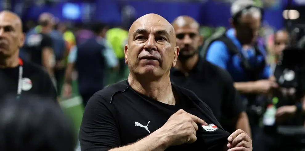 El entrenador de Egipto luego del partido ante Argentina. (Foto EFE)