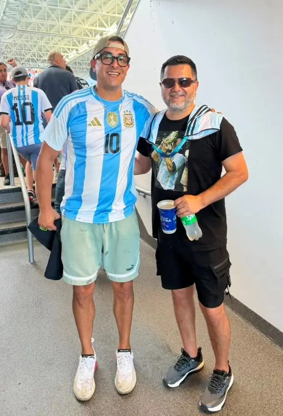 Dos salteños en Miami, Mayta y Rojas, se volvieron a encontrar.