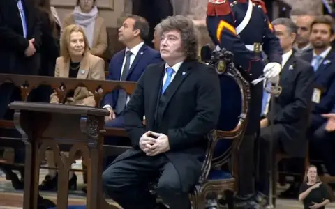 Javier Milei en el Tedeum