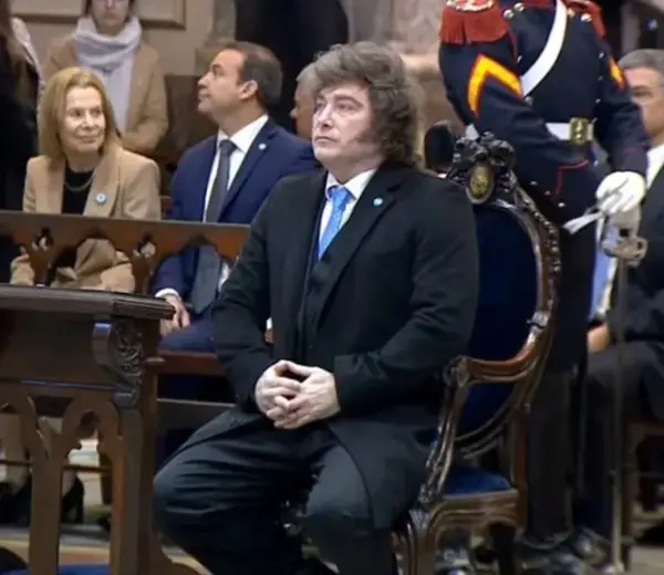 Javier Milei en el Tedeum