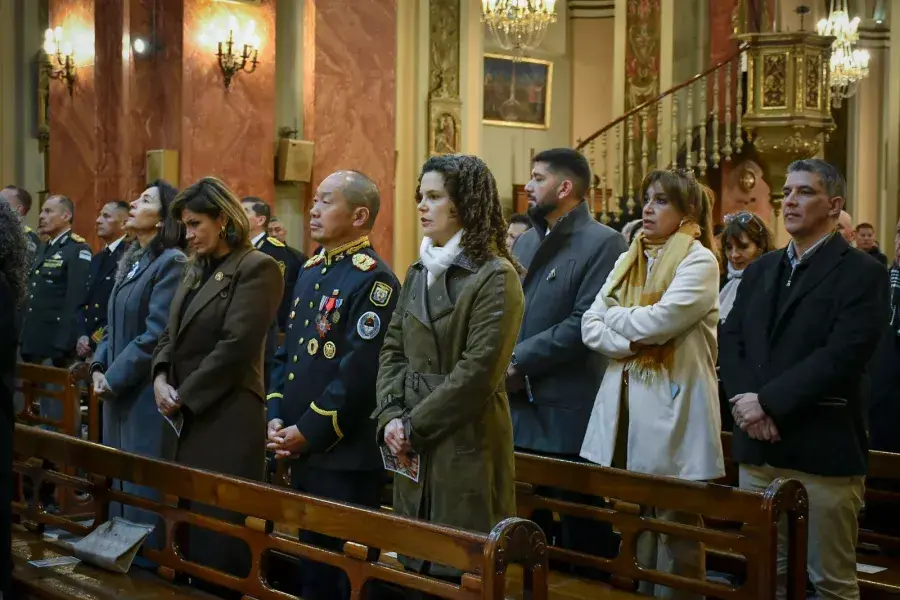Dante Bernaki y Antonio Marocco, otras autoridades día de la independencia