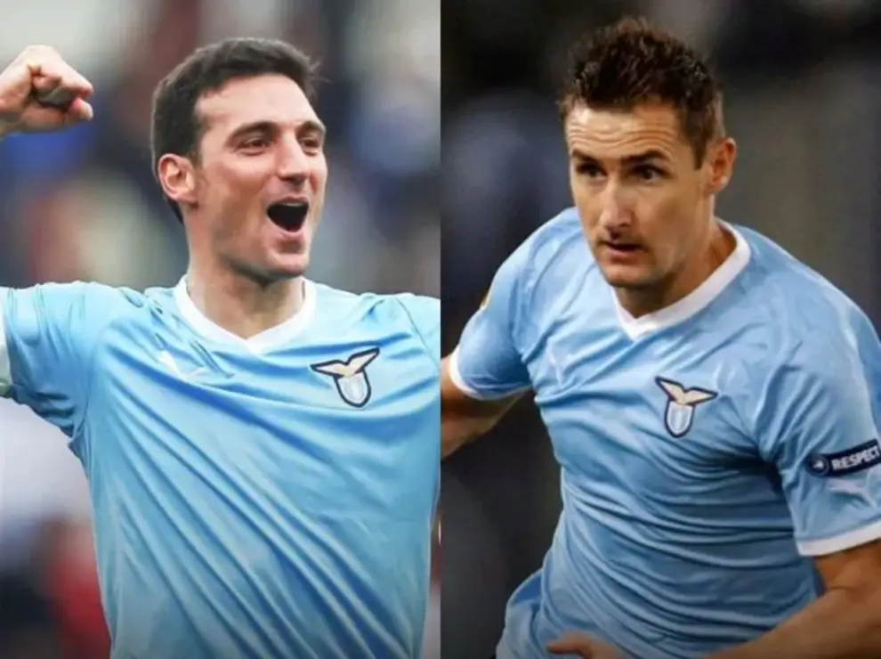 Scaloni y Klose fueron compañeros en la Lazio de Italia