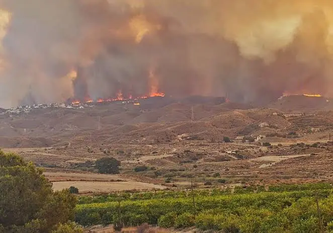 Incendio en España