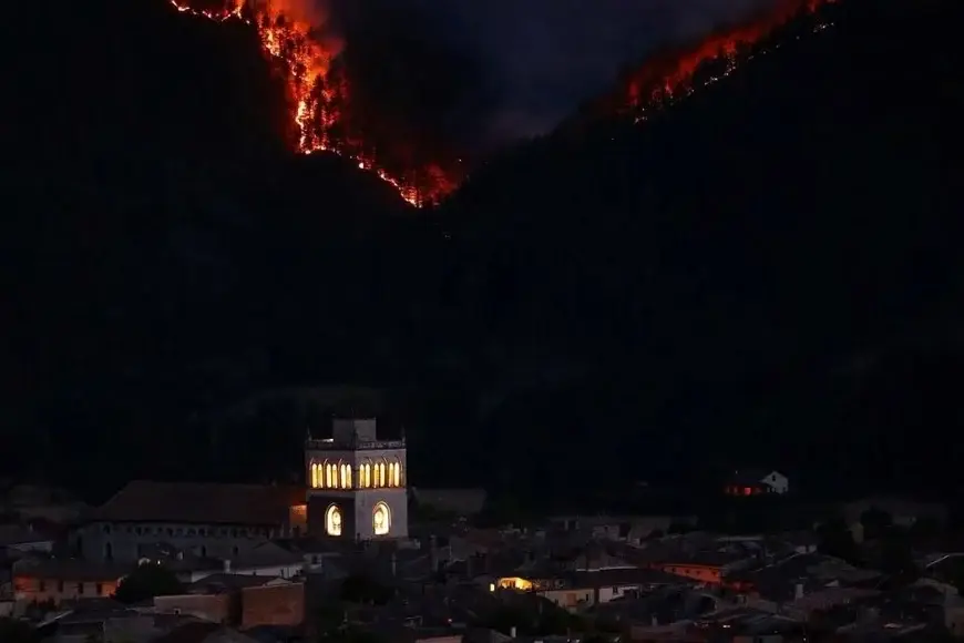 Incendio en España