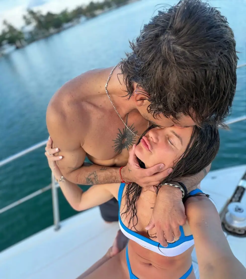 Sofía Jiménez y su novio salteño Gustavo Hormaechea.