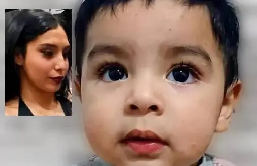 Thiago Altamirano y su madre.