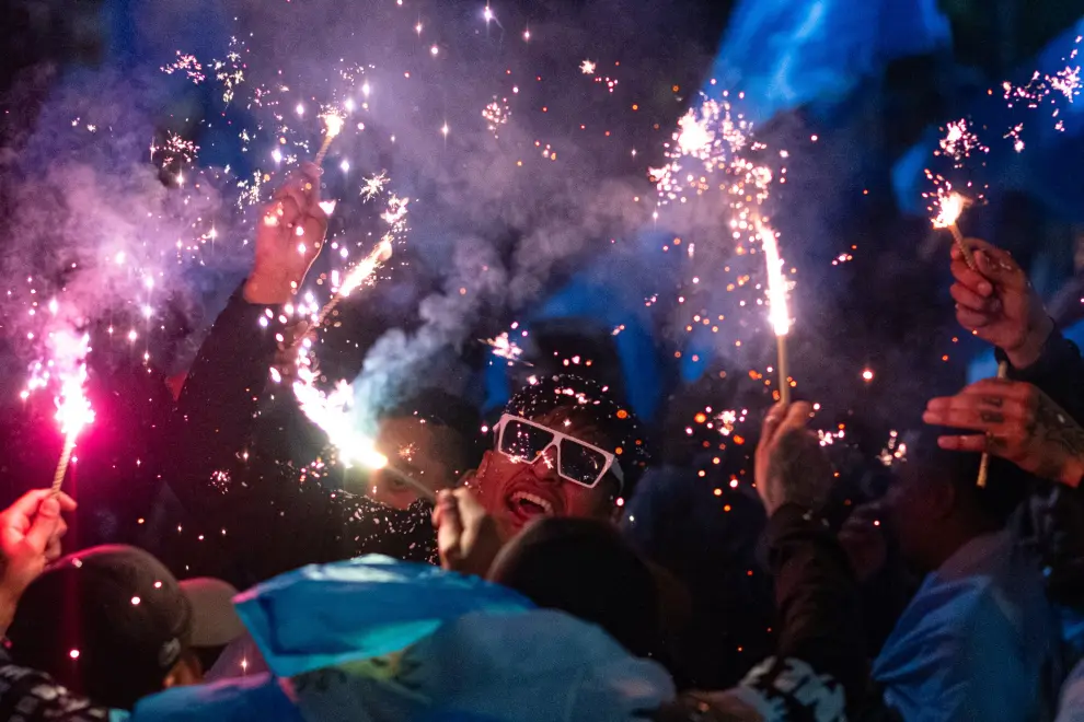 Mundial 2026: Festejos en plaza 9 de Julio por el pase a semifinales del seleccionado argentino de futbol
