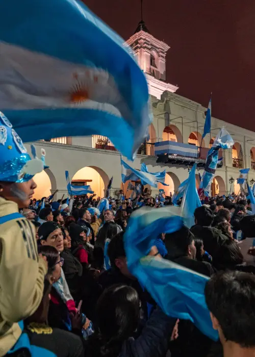 Mundial 2026: festejos en plaza 9 de Julio por el pase a semis 