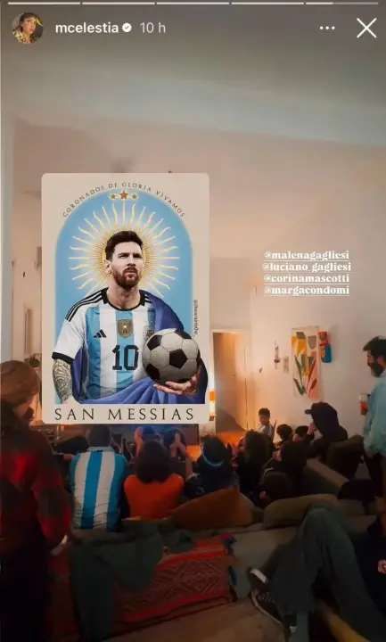 "Messias": La publicación de Celeste Cid.
