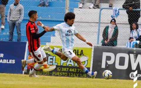 Jonás Aguirre y un desborde infructuoso para Gimnasia y Tiro, que no pudo aprovechar la localía y resignó dos puntos en su camino.