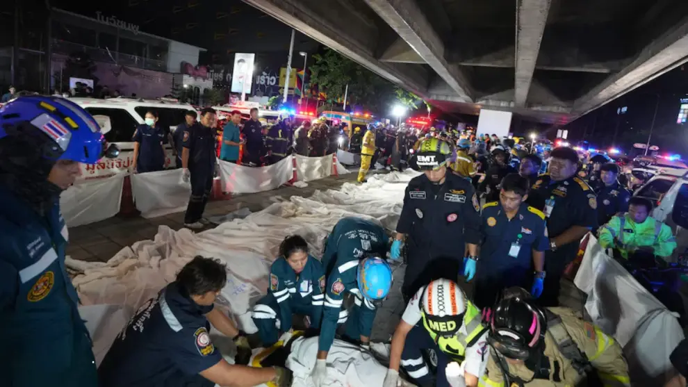 Tailandia incendio en un bar en Bangkok