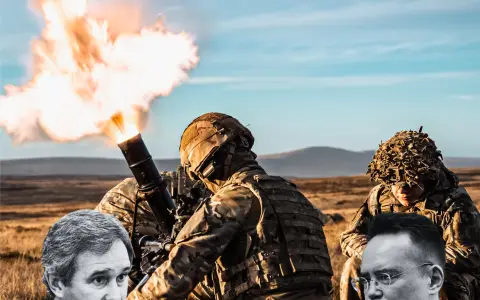 El cruce entre Pablo Quirno y un exasesor de Margaret Thatcher coincidió con la difusión de nuevas imágenes de ejercicios militares británicos.