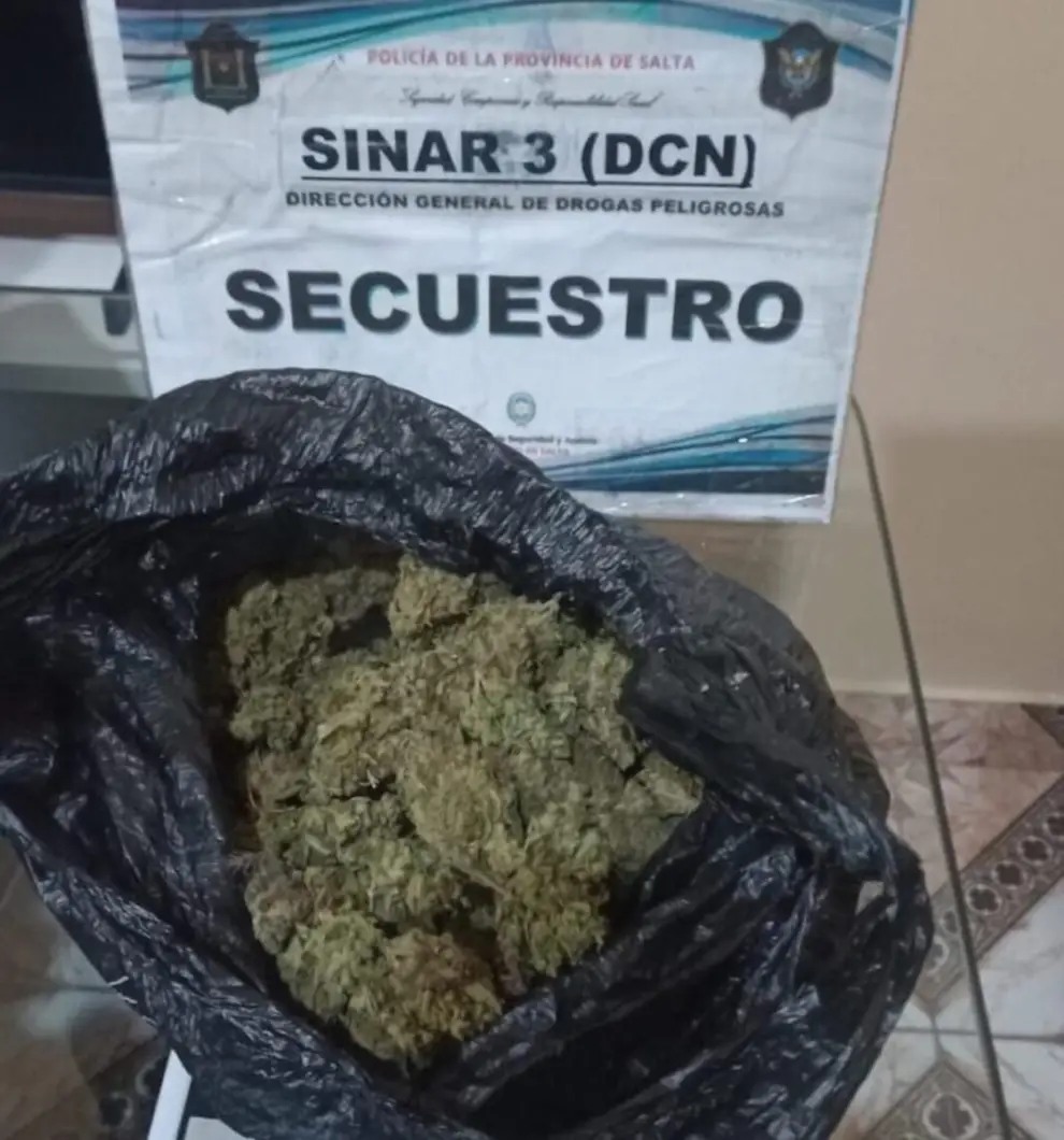 En el allanamiento también se secuestró droga