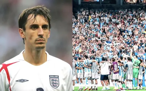 Gary Neville dijo que Lisandro Martínez y el Cuti Romero pasan "de lo sublime al ridículo".